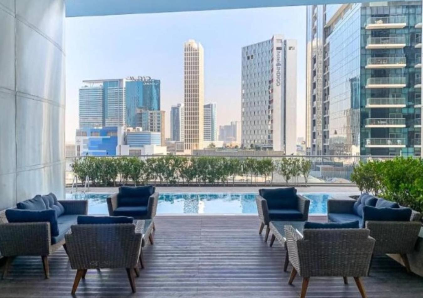Modern 1Br Apartment, High Floor, Near Dubai Mall Экстерьер фото
