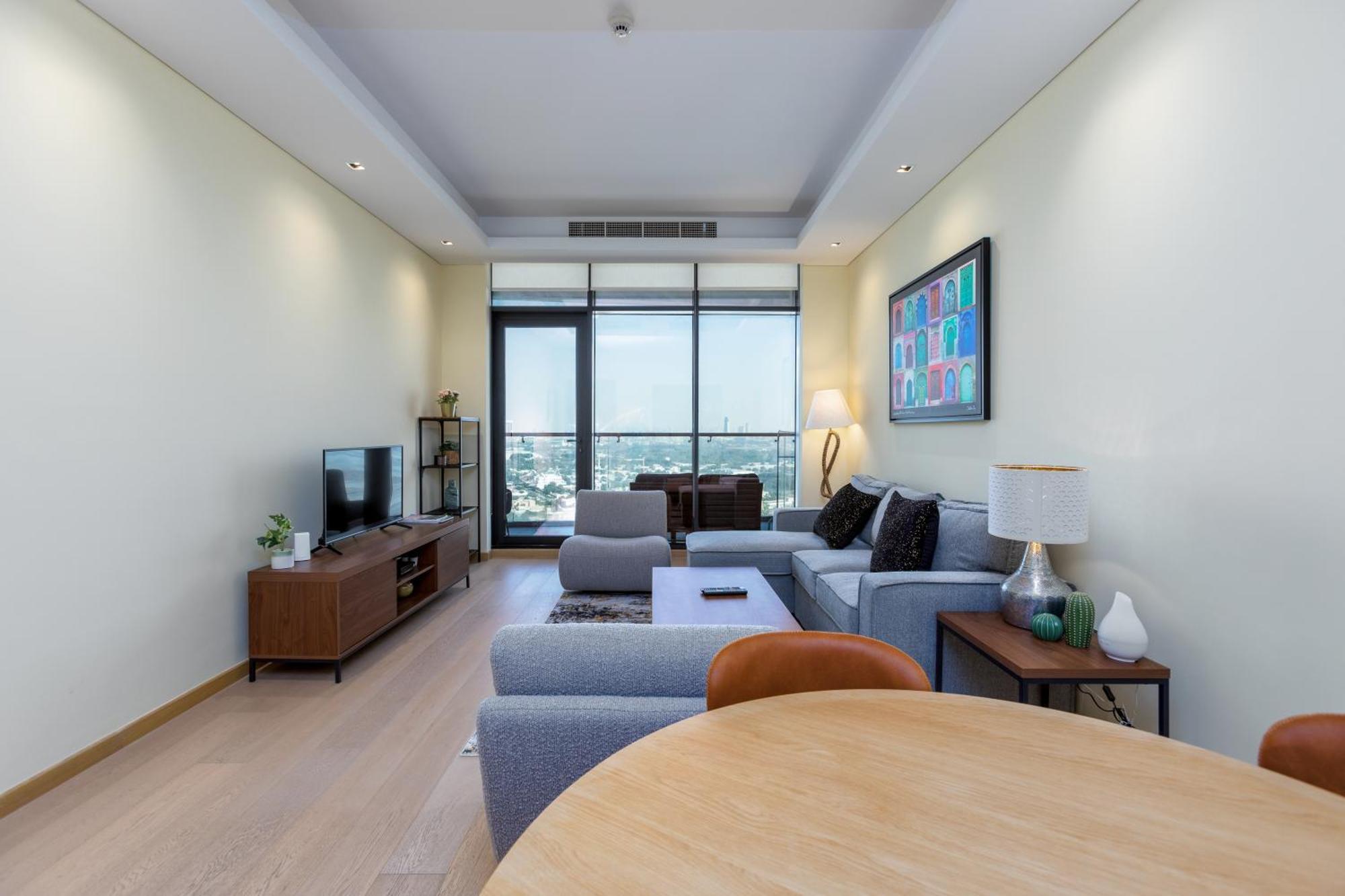 Modern 1Br Apartment, High Floor, Near Dubai Mall Экстерьер фото
