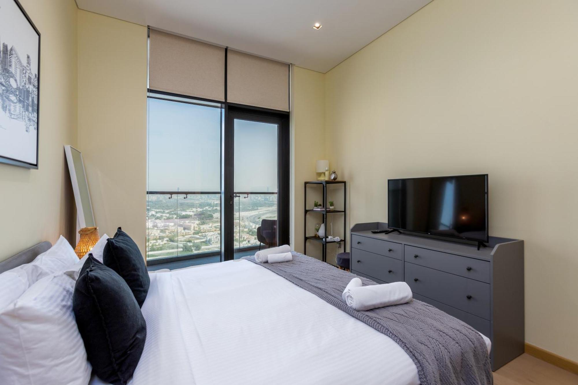 Modern 1Br Apartment, High Floor, Near Dubai Mall Экстерьер фото