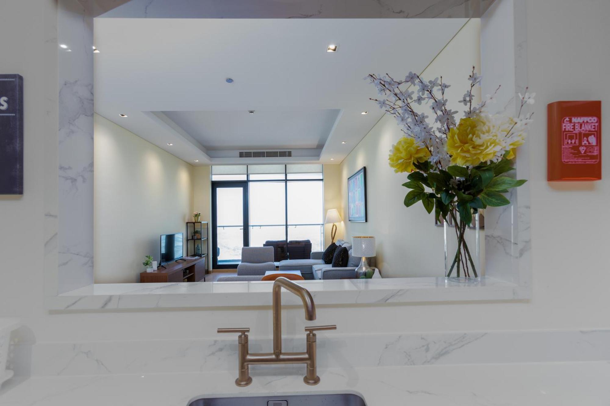 Modern 1Br Apartment, High Floor, Near Dubai Mall Экстерьер фото